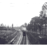 Vasco Navarro trenbidea bete-betean martxan (1930 aldera). Photo-Araba.